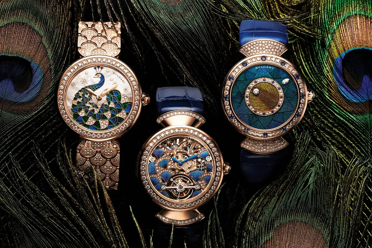 Divas’ Dream Peacock Marquetry: An Ode to the Bird of Juno - Cortina Watch