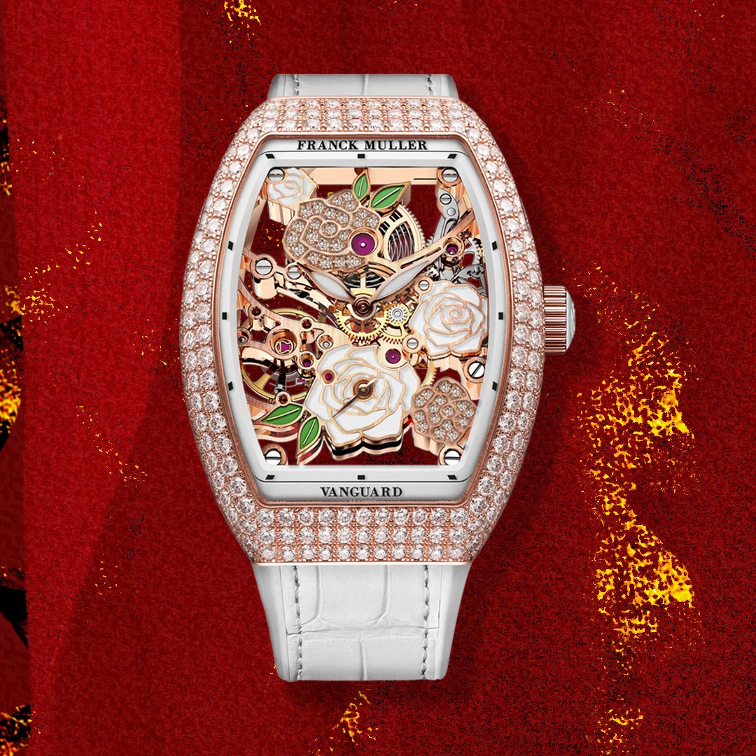 Franck Muller Vanguard Rose Skeleton