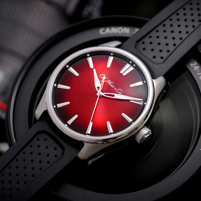 H. Moser & Cie. Pioneer Centre Seconds Swiss Mad Red