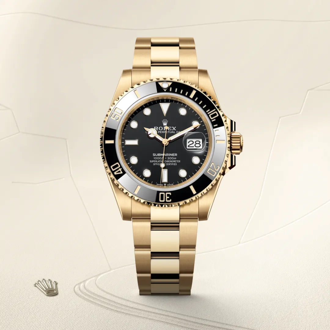 Rolex Submariner in 18 ct gold, M126618LN-0002