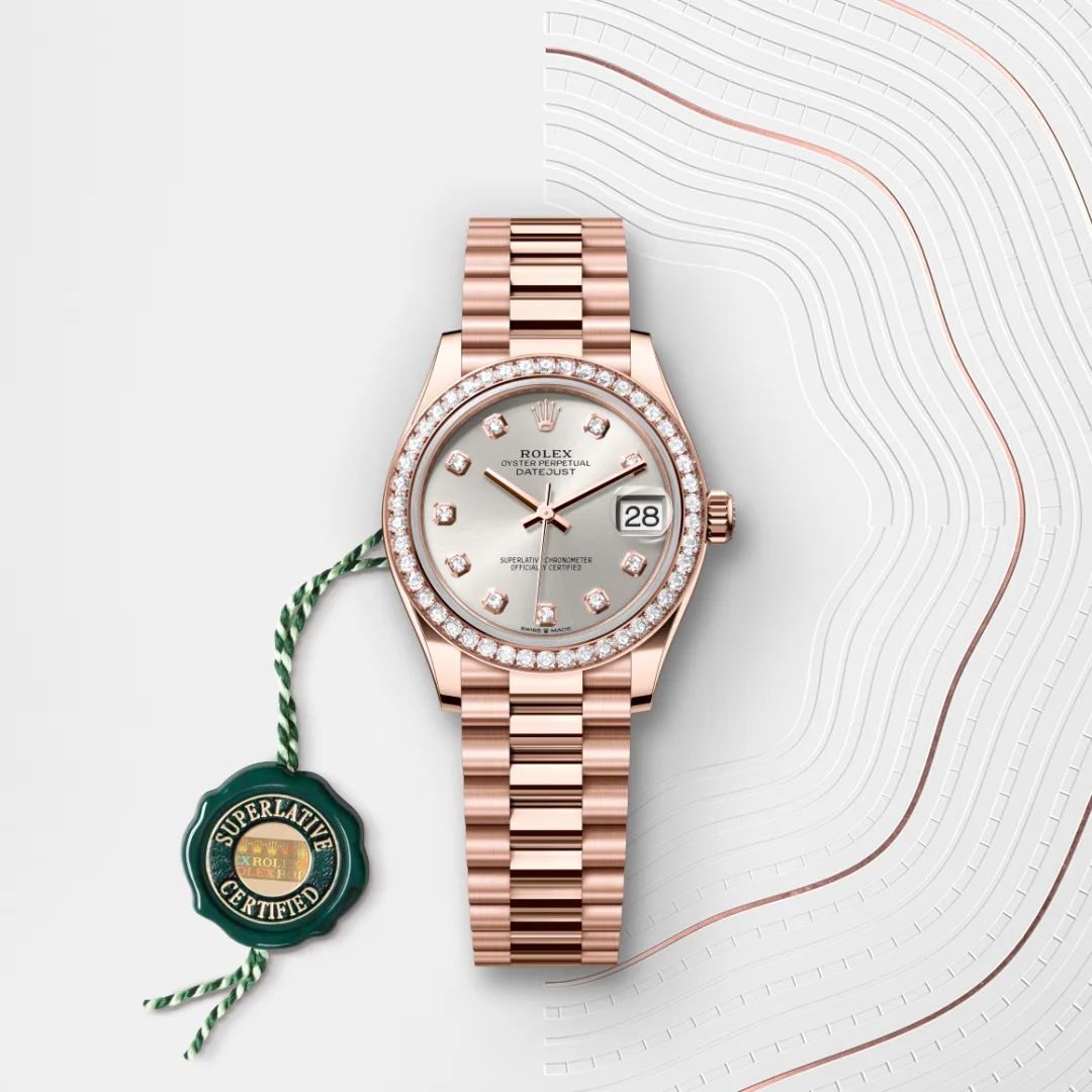 Rolex Datejust 31 in 18ct Everose gold, M278285RBR-0030