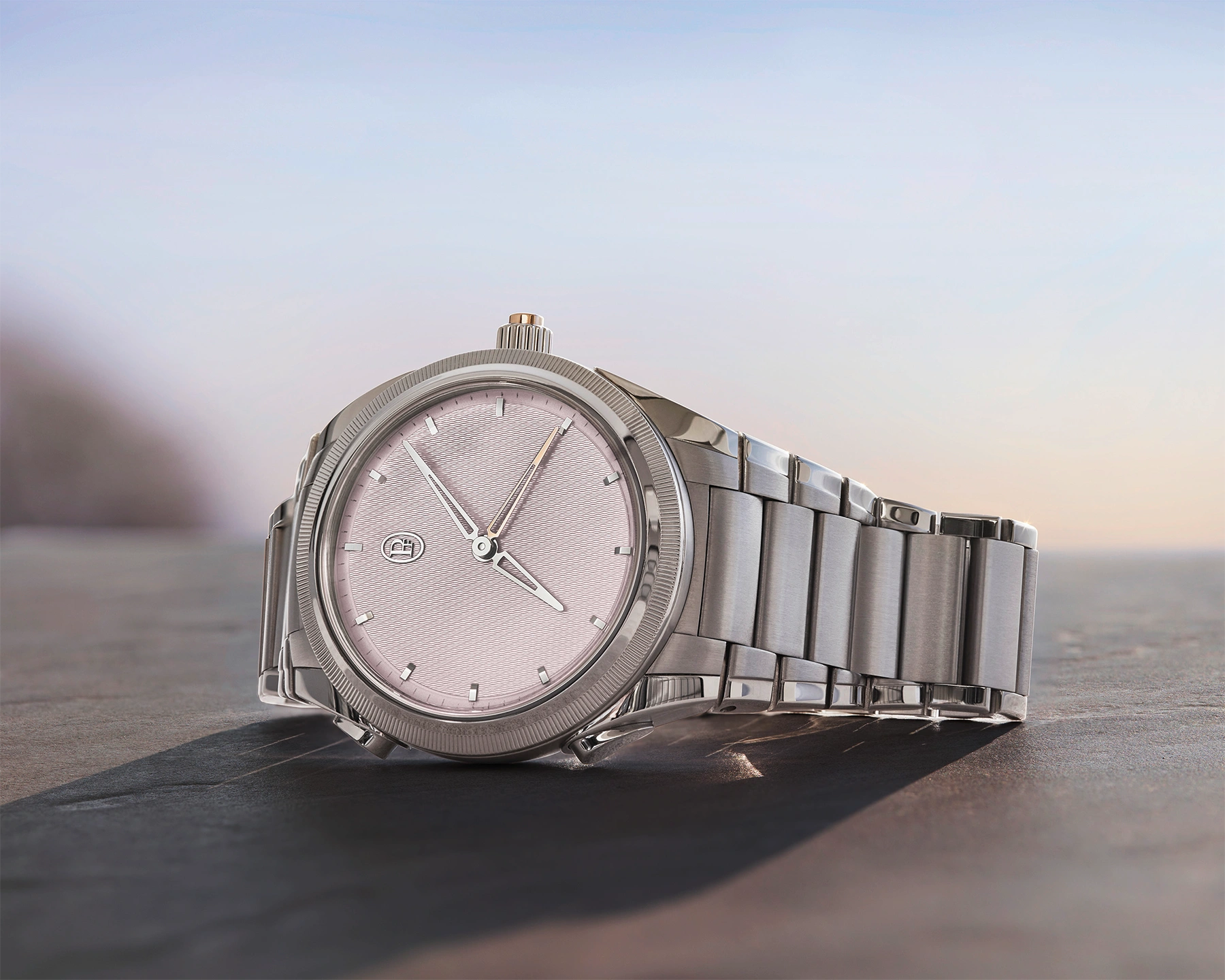 Where Every Minute Finds Its Light: Tonda PF Minute Rattrapante Stainless Steel Arctic Rose - Cortina Watch