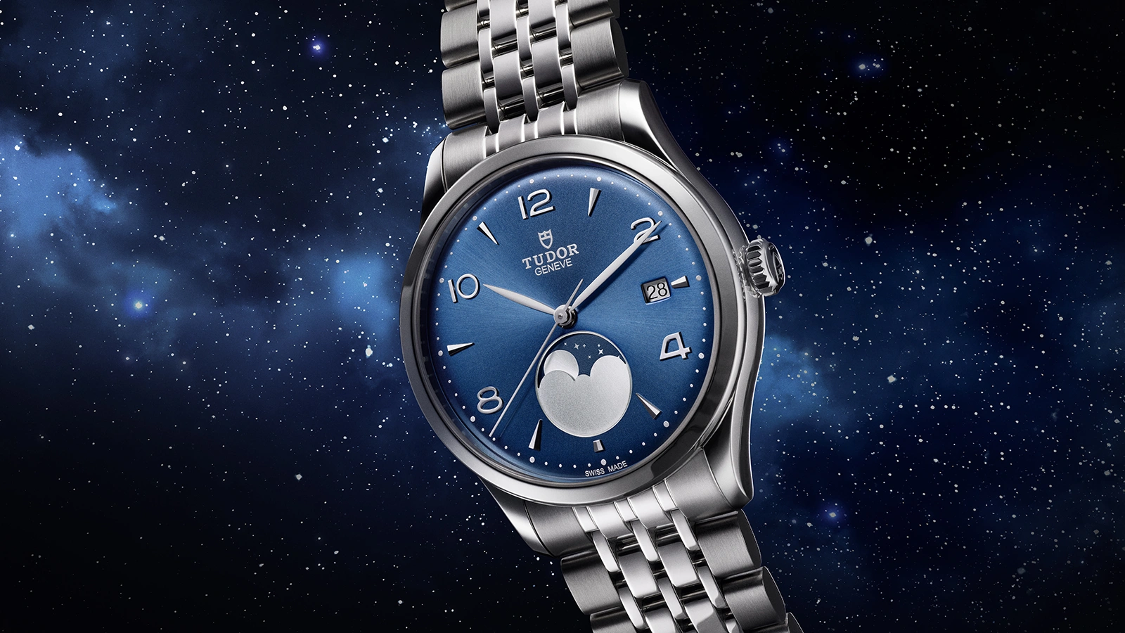 TUDOR1926 Luna192639mm steel case with polished finish - M91560-0002 at Cortina Watch Singapore