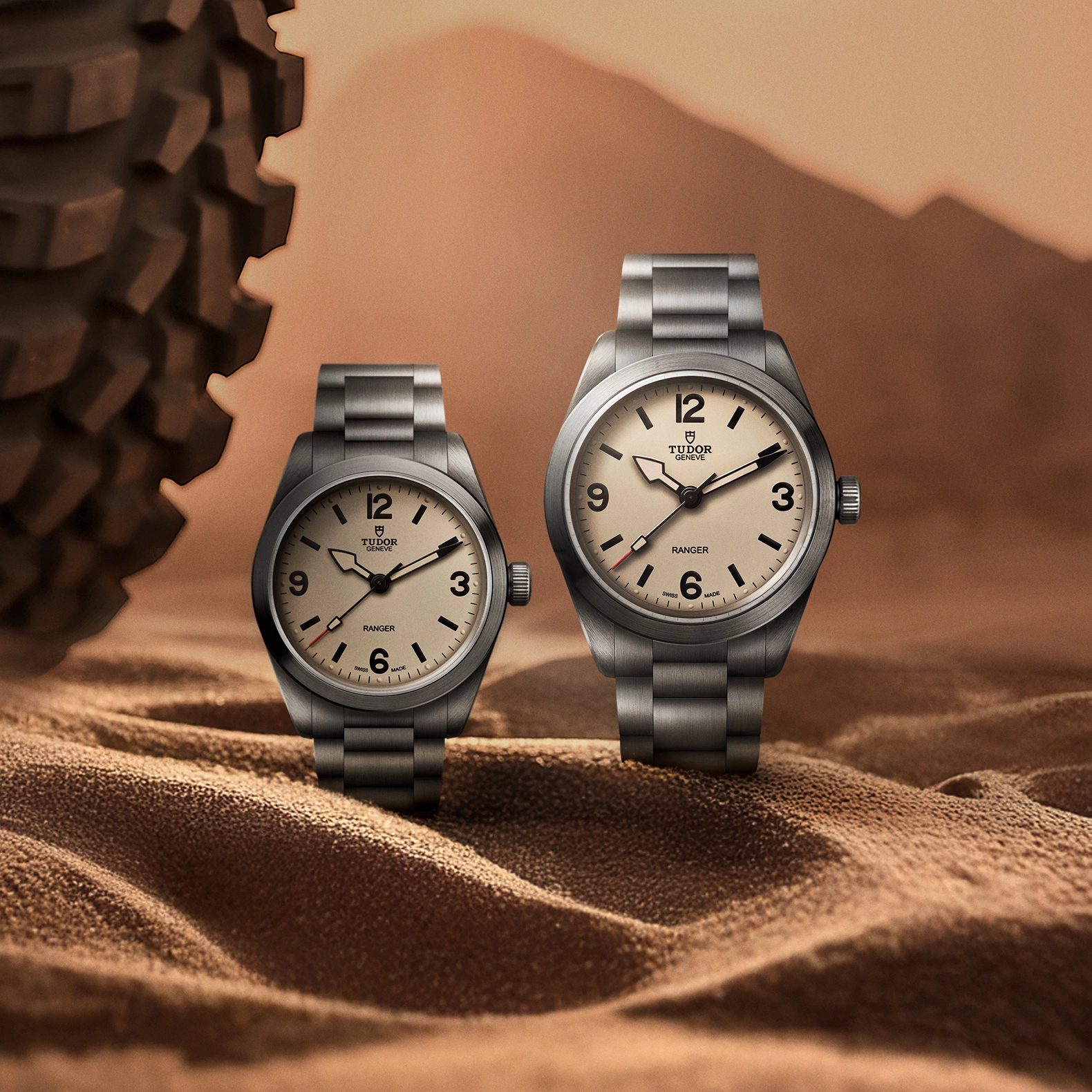 TUDORRangerRanger39mm steel case, satin finish - M79950-0011 at Cortina Watch Singapore
