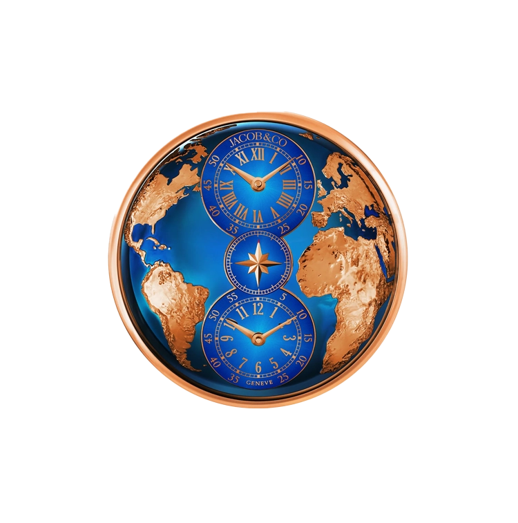 The World Is Yours Dual Time Zone Wall Clock - Cortina Watch