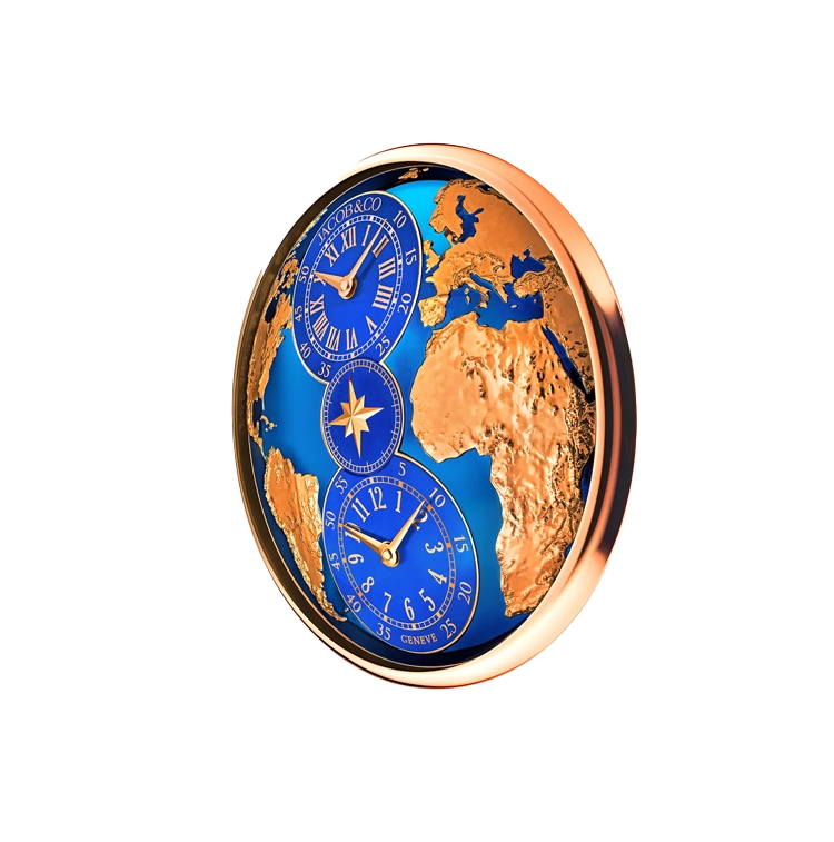 The World Is Yours Dual Time Zone Wall Clock - Cortina Watch