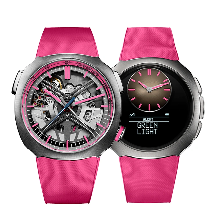 H. Moser & Cie. Streamliner Alpine Mechanics Pink Edition