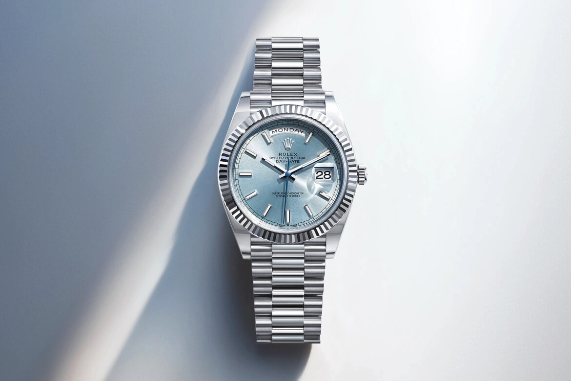 Rolex Day-Date 36 in 18 ct Everose gold, M128235-0009 | Cortina Watch
