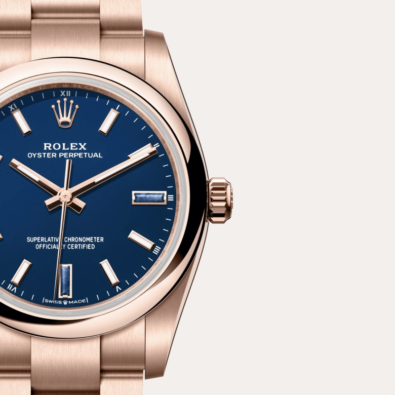 Rolex Oyster Perpetual 34 Everose gold, M124205-0002