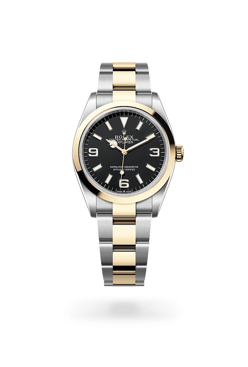 rolex explorer in yellow-rolesor, m124273-0001 - cortina watch rolex explorer in yellow-rolesor, m124273-0001 - cortina watch