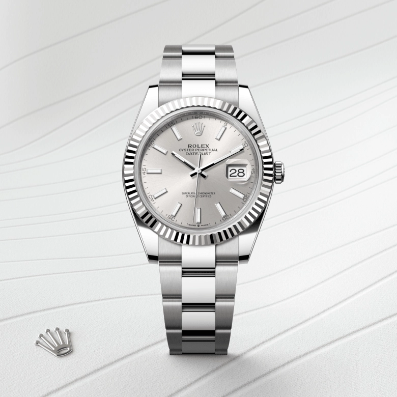 rolex datejust in white-rolesor, m126334-0003 - cortina watch