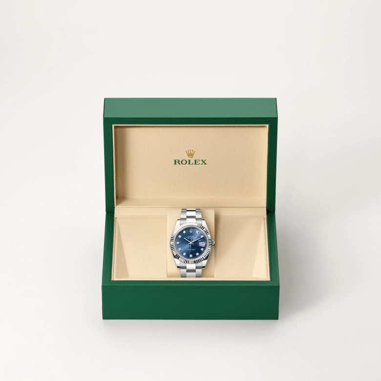 rolex datejust in white-rolesor, m126334-0015 - cortina watch
