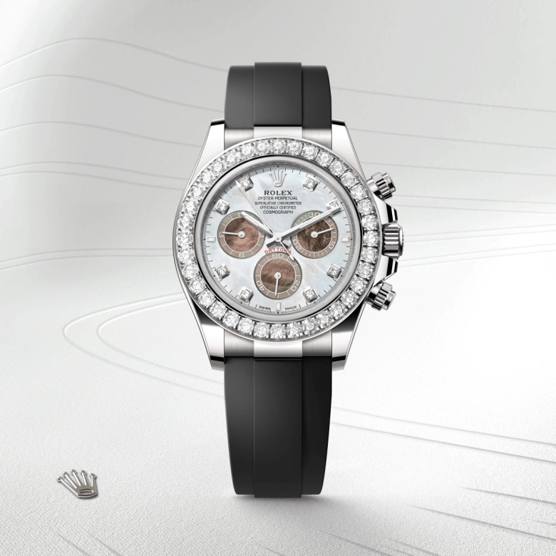 rolex cosmograph daytona in 18-ct-white-gold, m126589rbr-0001 - cortina watch