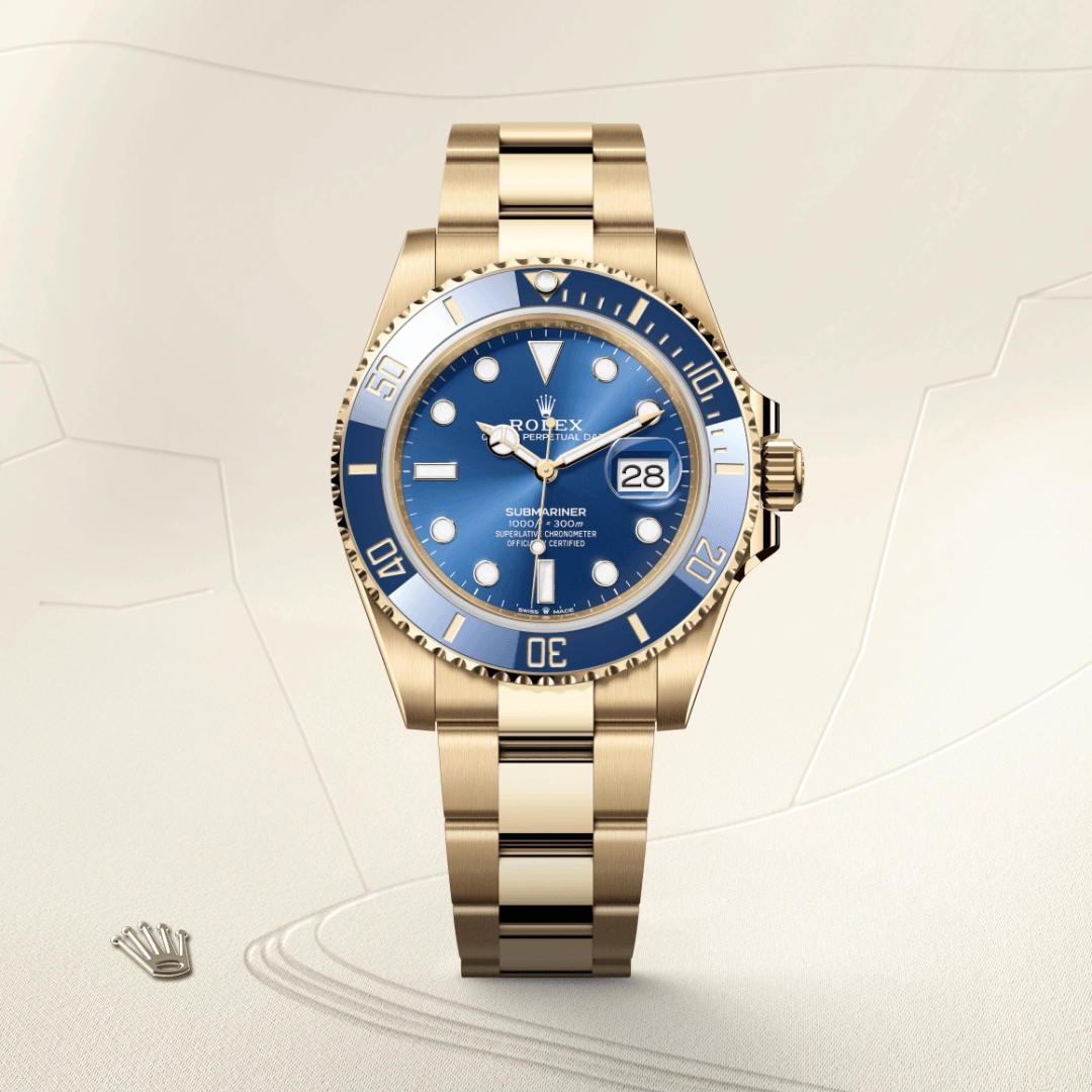 Rolex Submariner Date 18 ct yellow gold, M126618LB-0002