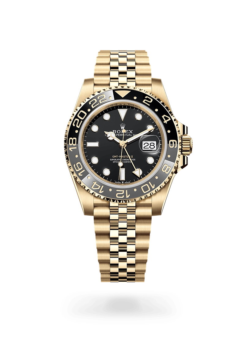 rolex gmt-master ii in 18-ct-yellow-gold, m126718grnr-0001 - cortina watch rolex gmt-master ii in 18-ct-yellow-gold, m126718grnr-0001 - cortina watch