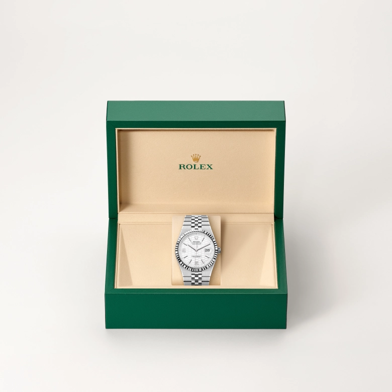 Rolex Land-Dweller in White Rolesor - combination of Oystersteel and white gold, M127334-0001 - Cortina Watch
