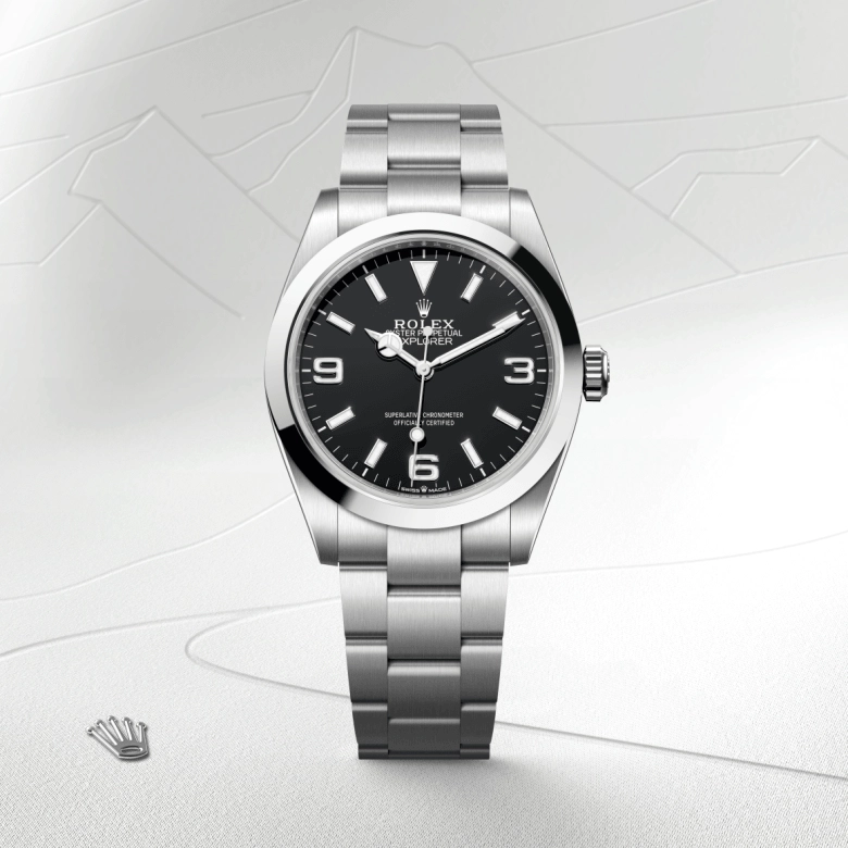 rolex explorer in oystersteel, m224270-0001 - cortina watch