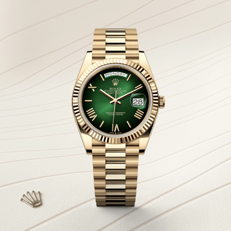 rolex day-date in 18-ct-yellow-gold, m228238-0069 - cortina watch