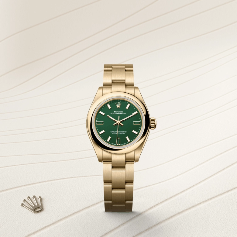 Rolex Oyster Perpetual in 18 ct yellow gold, M276208-0002 - Cortina Watch