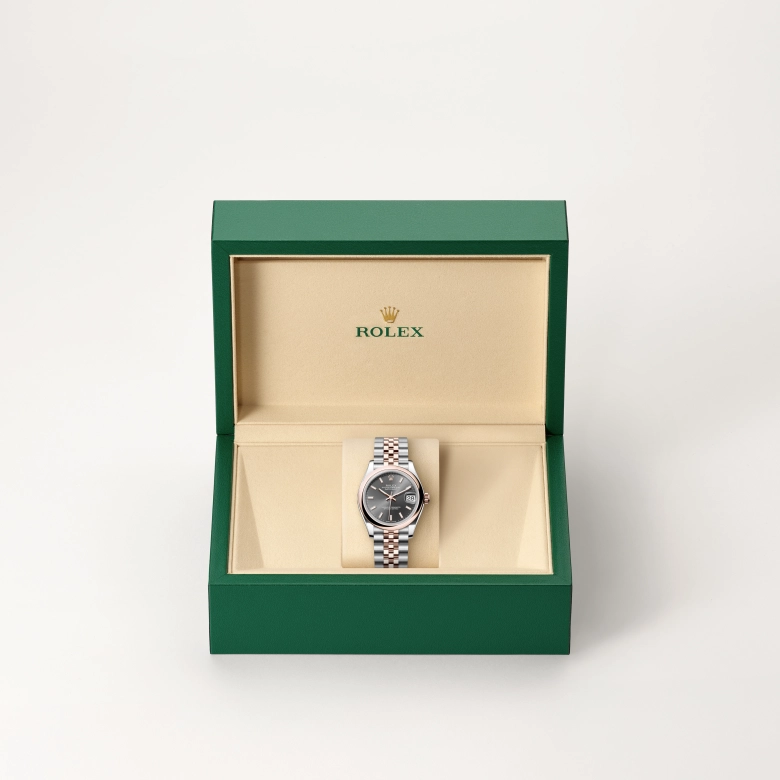 rolex datejust in everose-rolesor, m278241-0018 - cortina watch