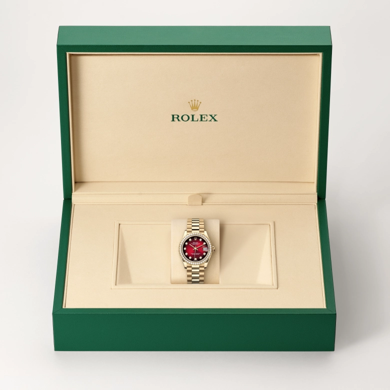 Rolex Datejust in 18 ct yellow gold, M278288RBR-0041 - Cortina Watch