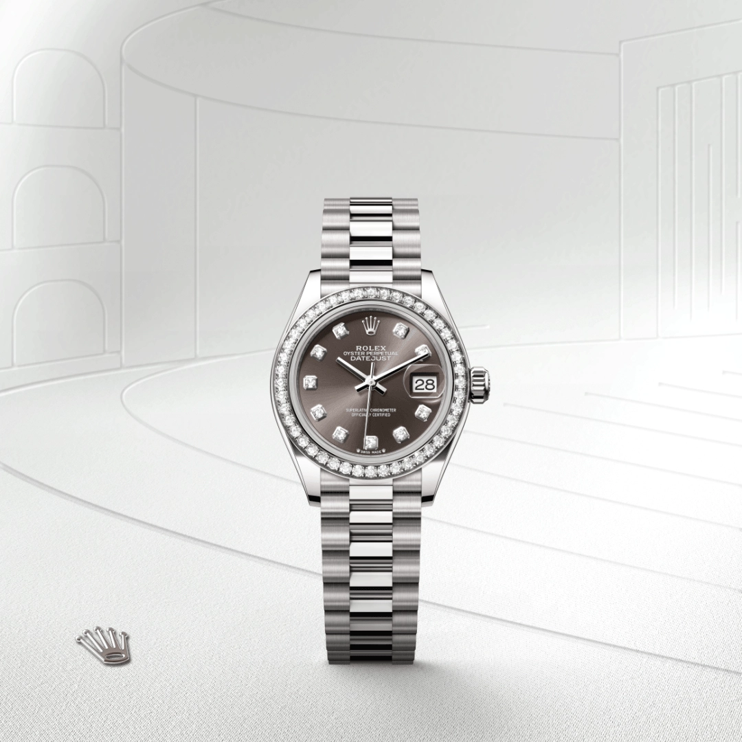 Rolex Lady-Datejust in 18 ct white gold, M279139RBR-0011 - Cortina Watch