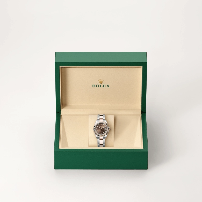 rolex lady-datejust in everose-rolesor, m279171-0018 - cortina watch