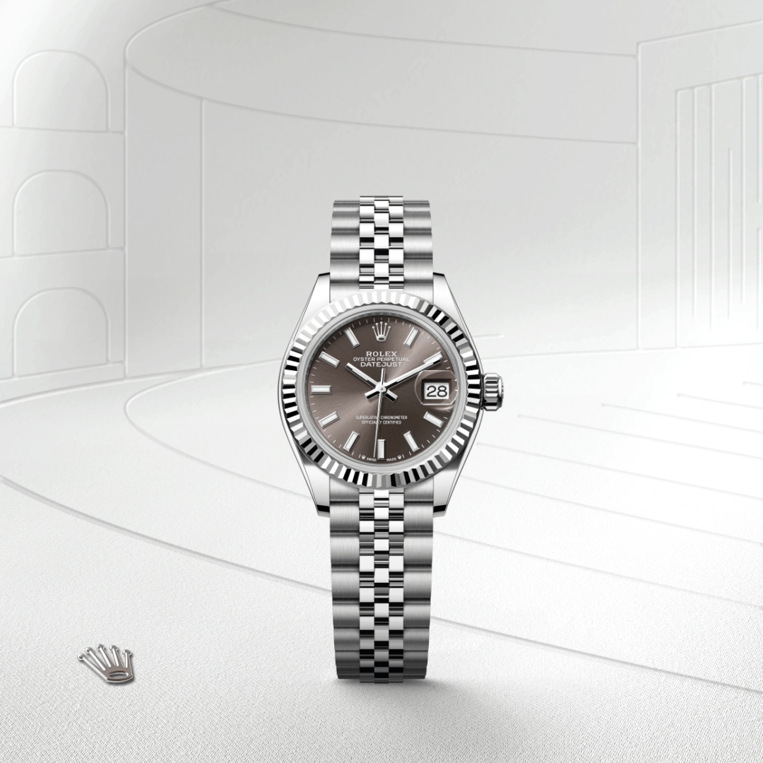 rolex lady-datejust in white-rolesor, m279174-0011 - cortina watch