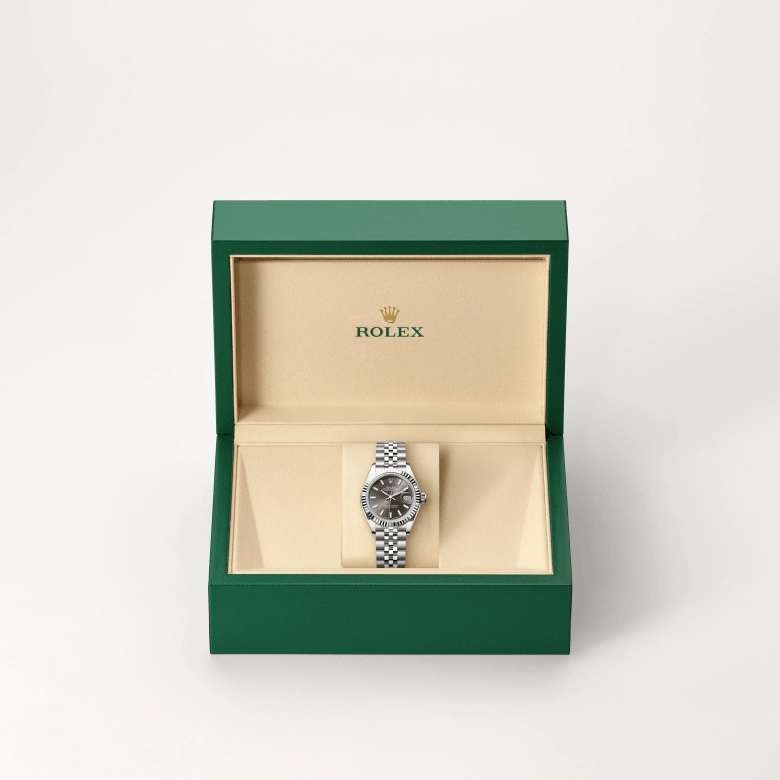 rolex lady-datejust in white-rolesor, m279174-0011 - cortina watch