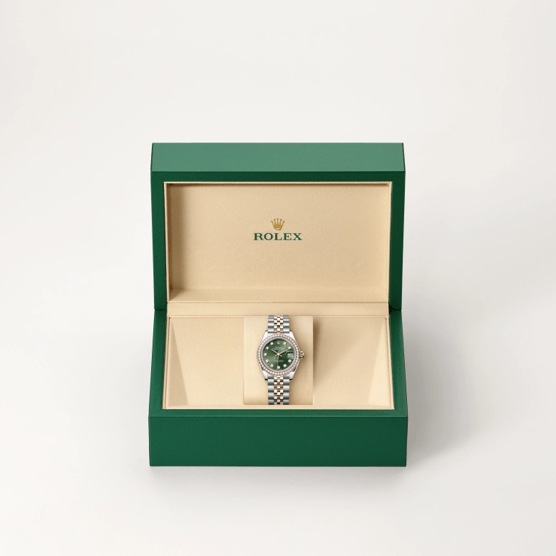 rolex lady-datejust in everose-rolesor, m279381rbr-0007 - cortina watch
