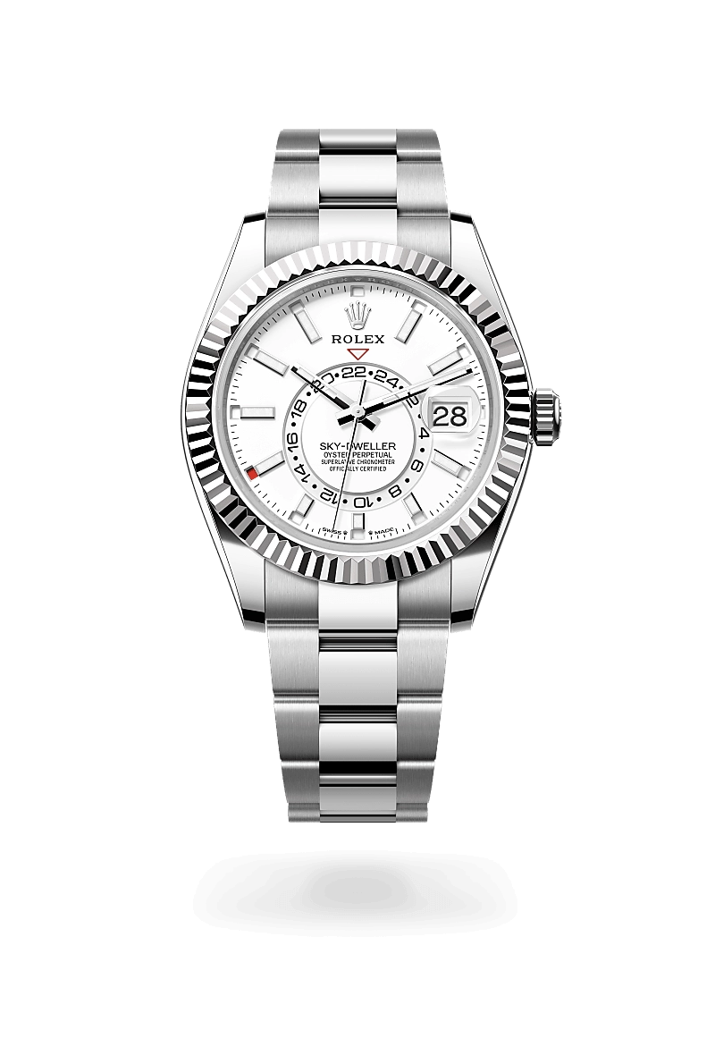 Rolex Sky-Dweller in White Rolesor - combination of Oystersteel and white gold, M336934-0003 - Cortina Watch Rolex Sky-Dweller in White Rolesor - combination of Oystersteel and white gold, M336934-0003 - Cortina Watch