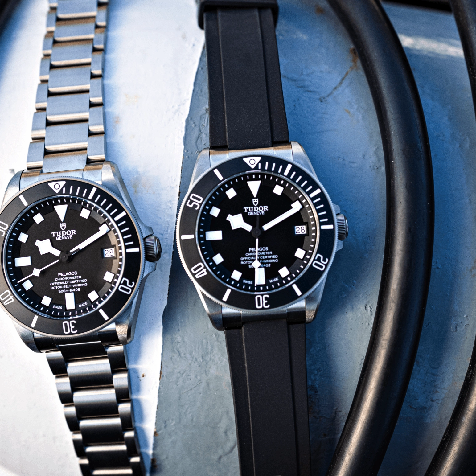 TUDORPelagosPelagos磨砂钛金属及钢表壳，直径42毫米 -  at Cortina Watch Singapore