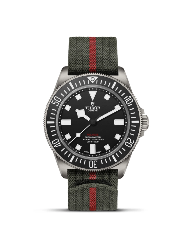 TUDORPelagos FXDPelagos FXDTitanium case, 42mm in diameter, 12.75mm thick, 52mm from lug to lug, satin-brushed finish Fixed bracelet bars Steel case back - M25717N-0001 at Cortina Watch Singapore