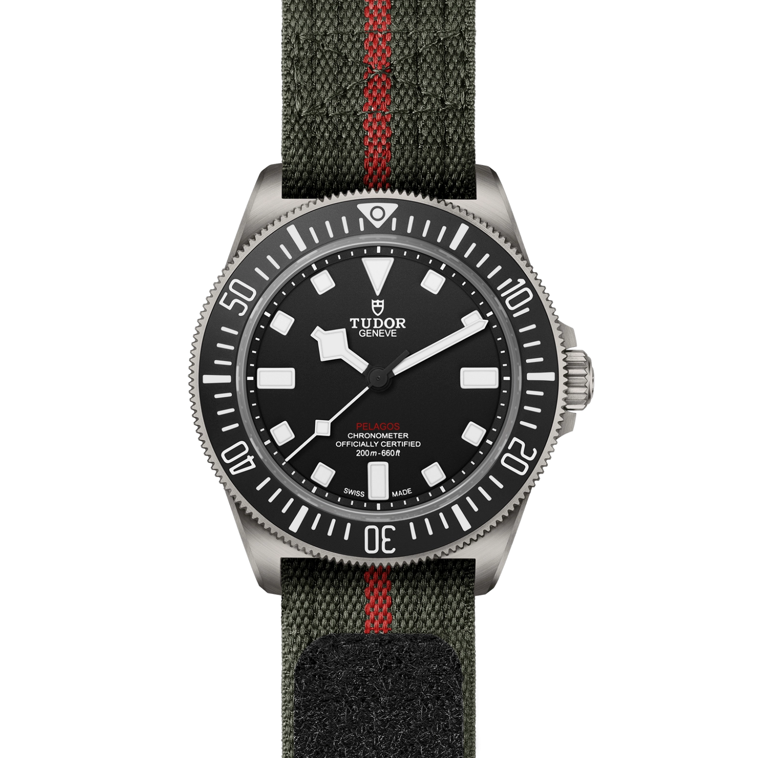TUDORPelagos FXDPelagos FXD钛金属表壳，直径42毫米，厚12.75毫米，两端表耳距离为52毫米，磨砂处理 
 固定式表带杆 
 钢表壳底盖 -  at Cortina Watch Singapore
