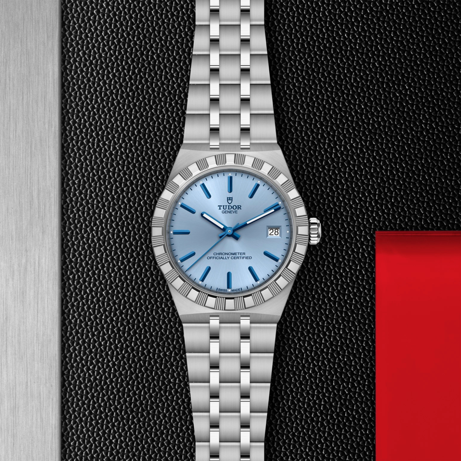 TUDORTUDOR RoyalTUDOR Royal磨光及磨砂不锈钢表壳，直径36毫米 - M2836C1A0-0106 at Cortina Watch Singapore