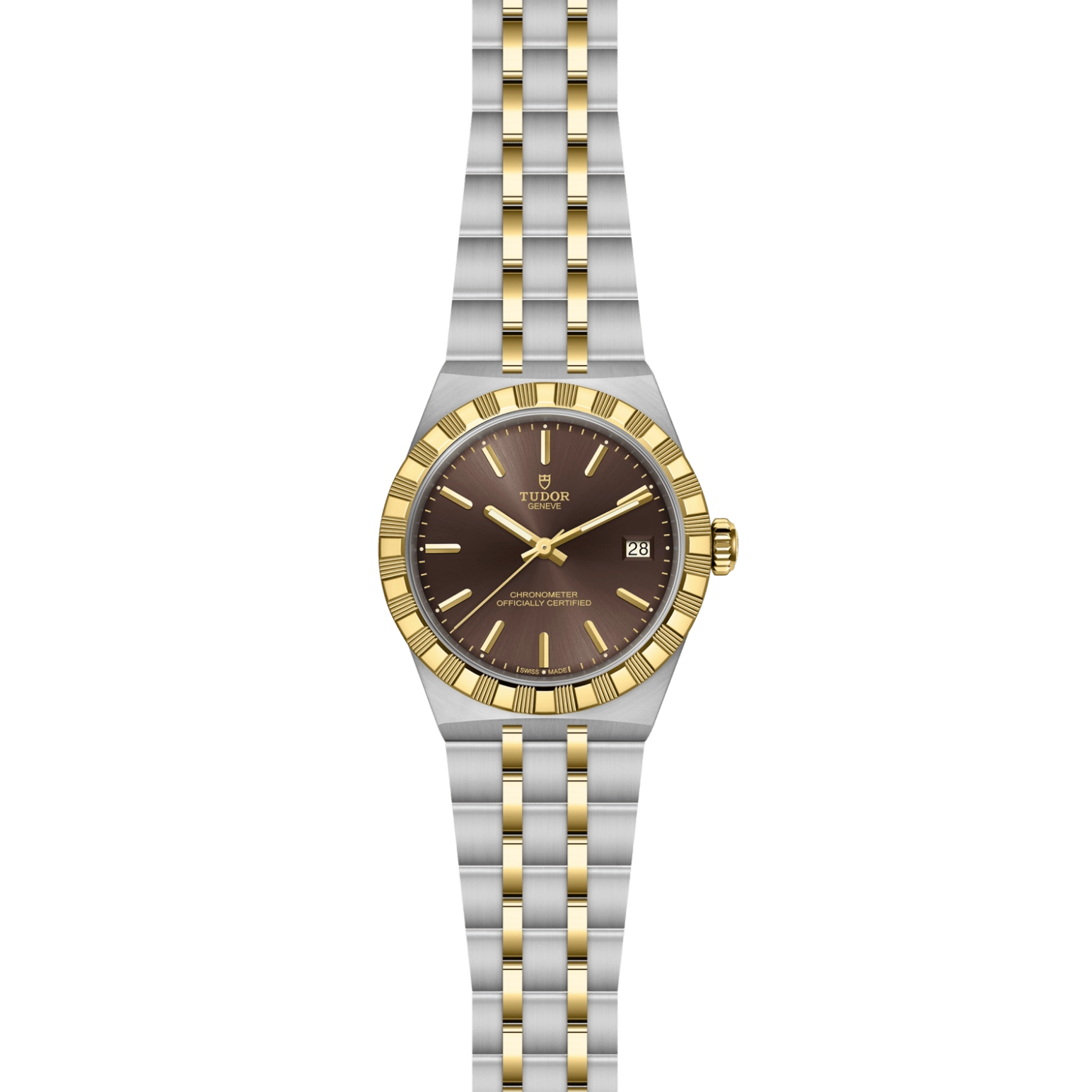 TUDORTUDOR RoyalTUDOR Royal磨光及磨砂黄金及不锈钢表壳，直径36毫米 - M2836C1A3-0001 at Cortina Watch Singapore