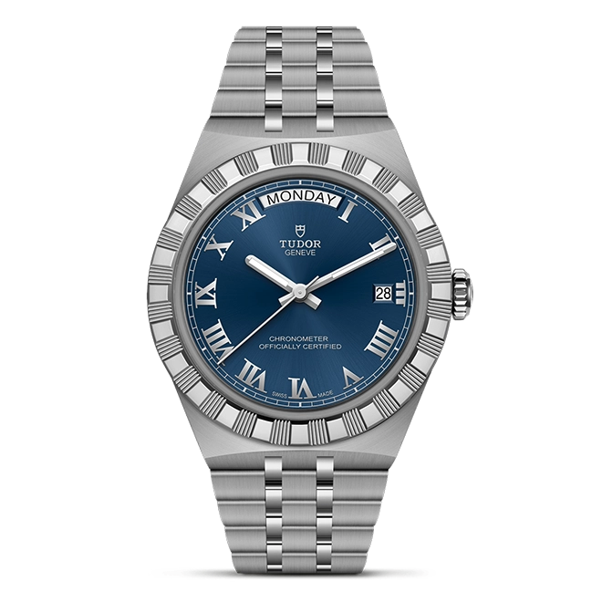 TUDORTUDOR RoyalTUDOR Royal磨光及磨砂不锈钢表壳，直径40毫米 - M2840D1A0-0002 at Cortina Watch Singapore