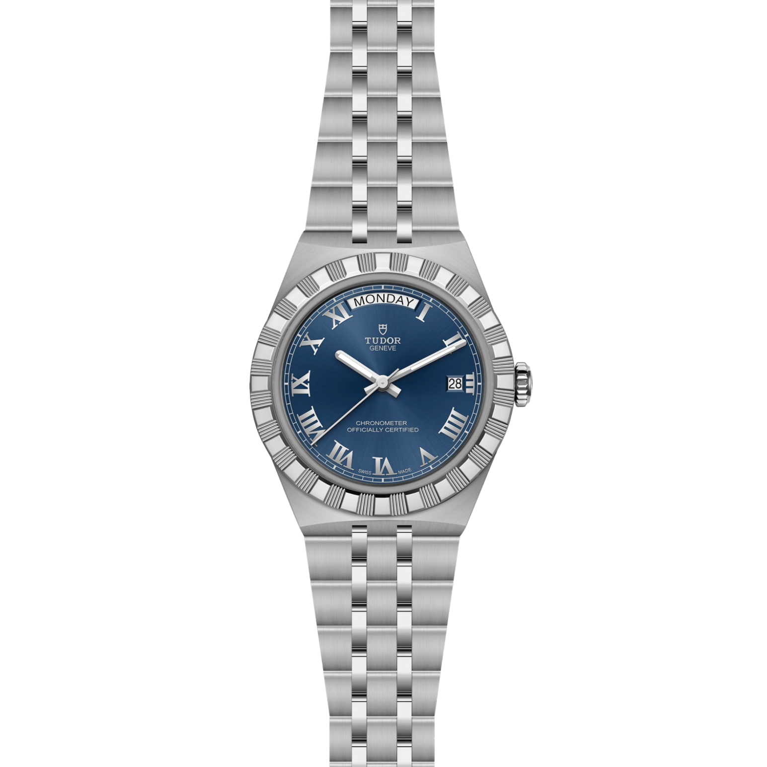 TUDORTUDOR RoyalTUDOR Royal磨光及磨砂不锈钢表壳，直径40毫米 - M2840D1A0-0002 at Cortina Watch Singapore