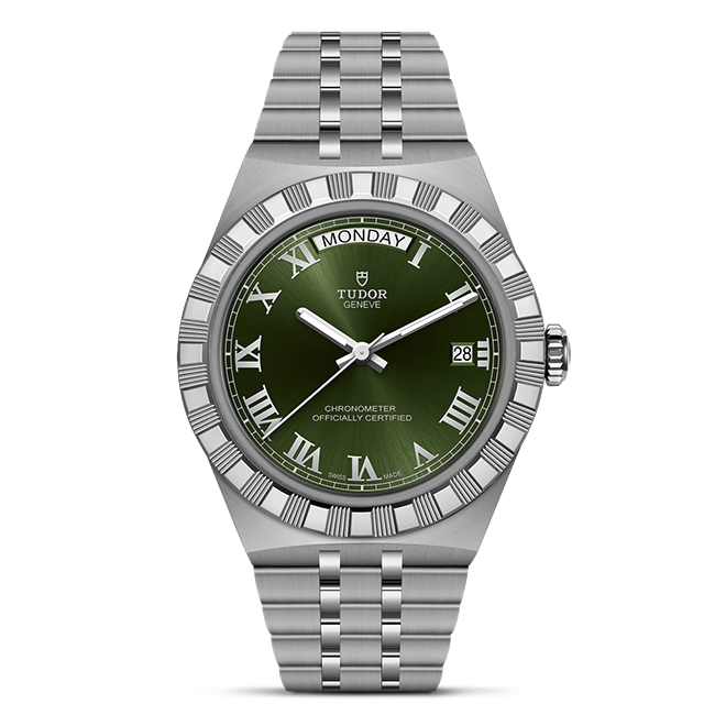 TUDORTUDOR RoyalTUDOR Royal磨光及磨砂不锈钢表壳，直径40毫米 - M2840D1A0-0003 at Cortina Watch Singapore