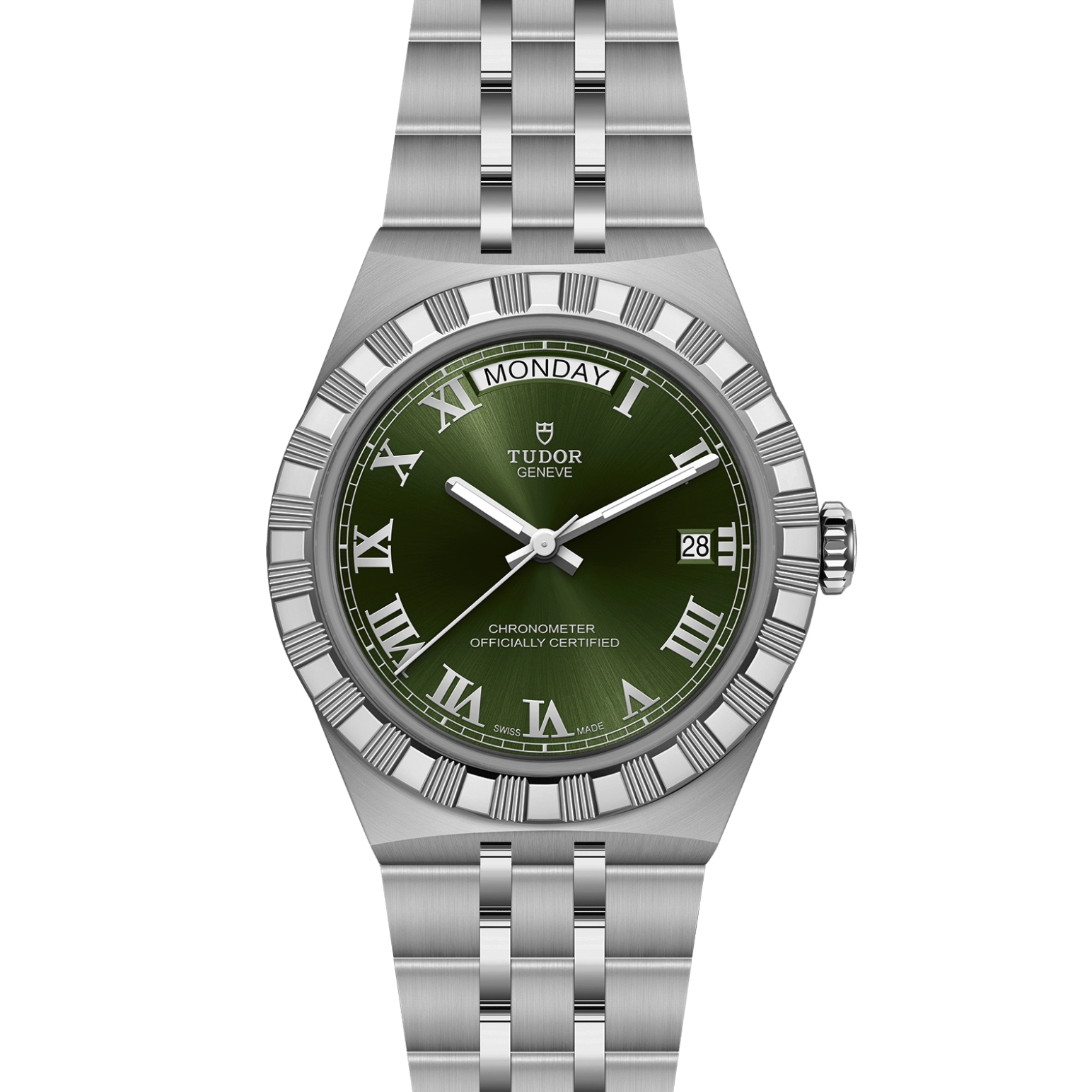 TUDORTUDOR RoyalTUDOR Royal磨光及磨砂不锈钢表壳，直径40毫米 - M2840D1A0-0003 at Cortina Watch Singapore