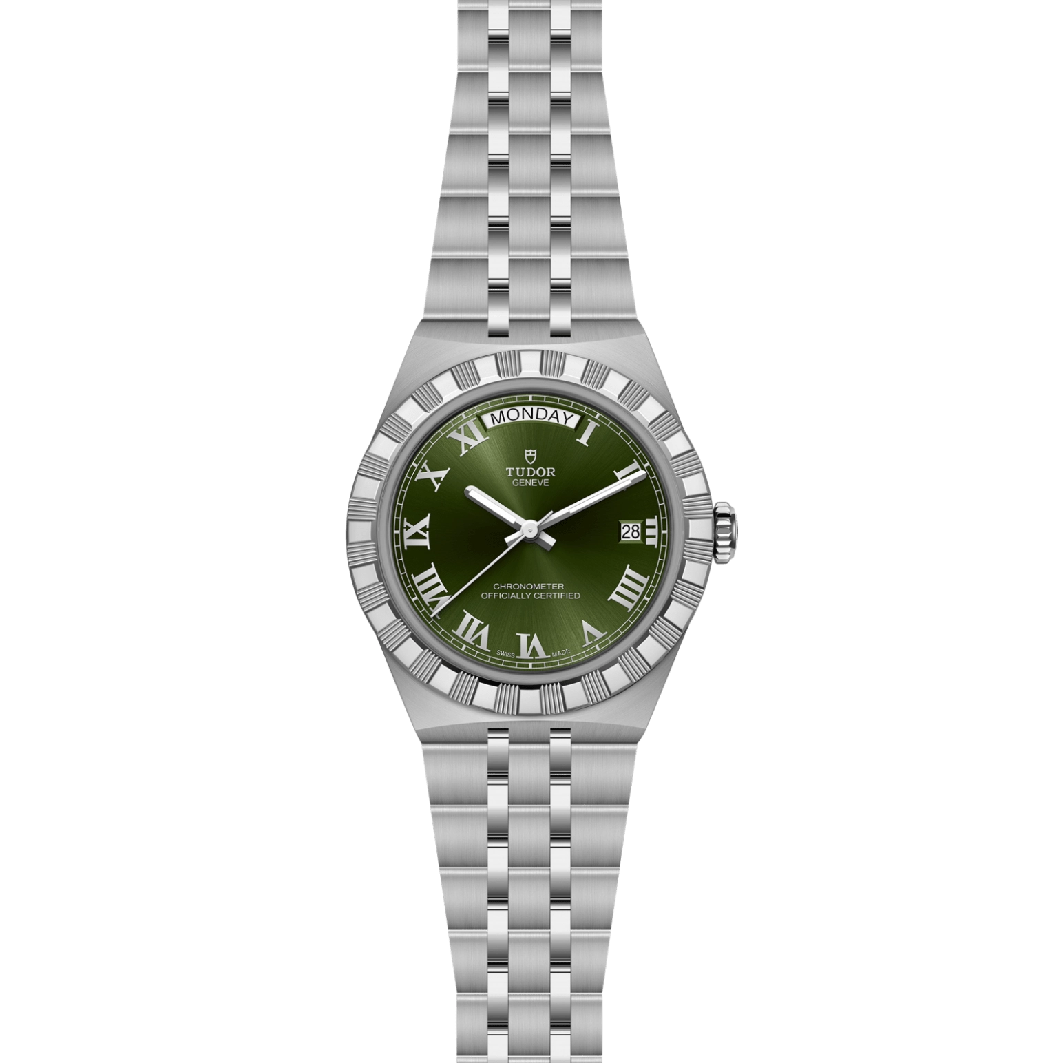 TUDORTUDOR RoyalTUDOR Royal磨光及磨砂不锈钢表壳，直径40毫米 - M2840D1A0-0003 at Cortina Watch Singapore