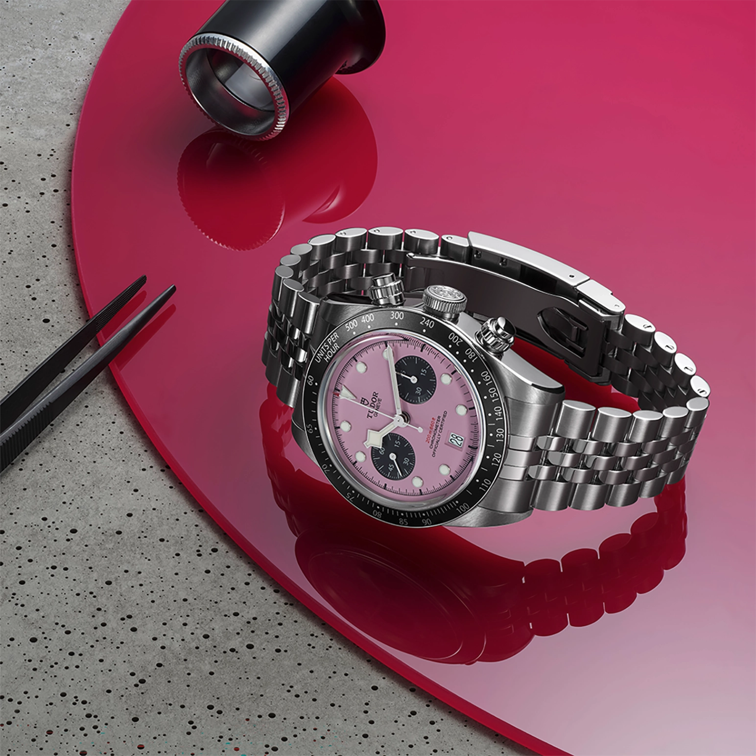 TUDORBlack Bay ChronoDaring Watches磨光及磨砂不锈钢表壳，直径41毫米 - M79360N-0019 at Cortina Watch Singapore