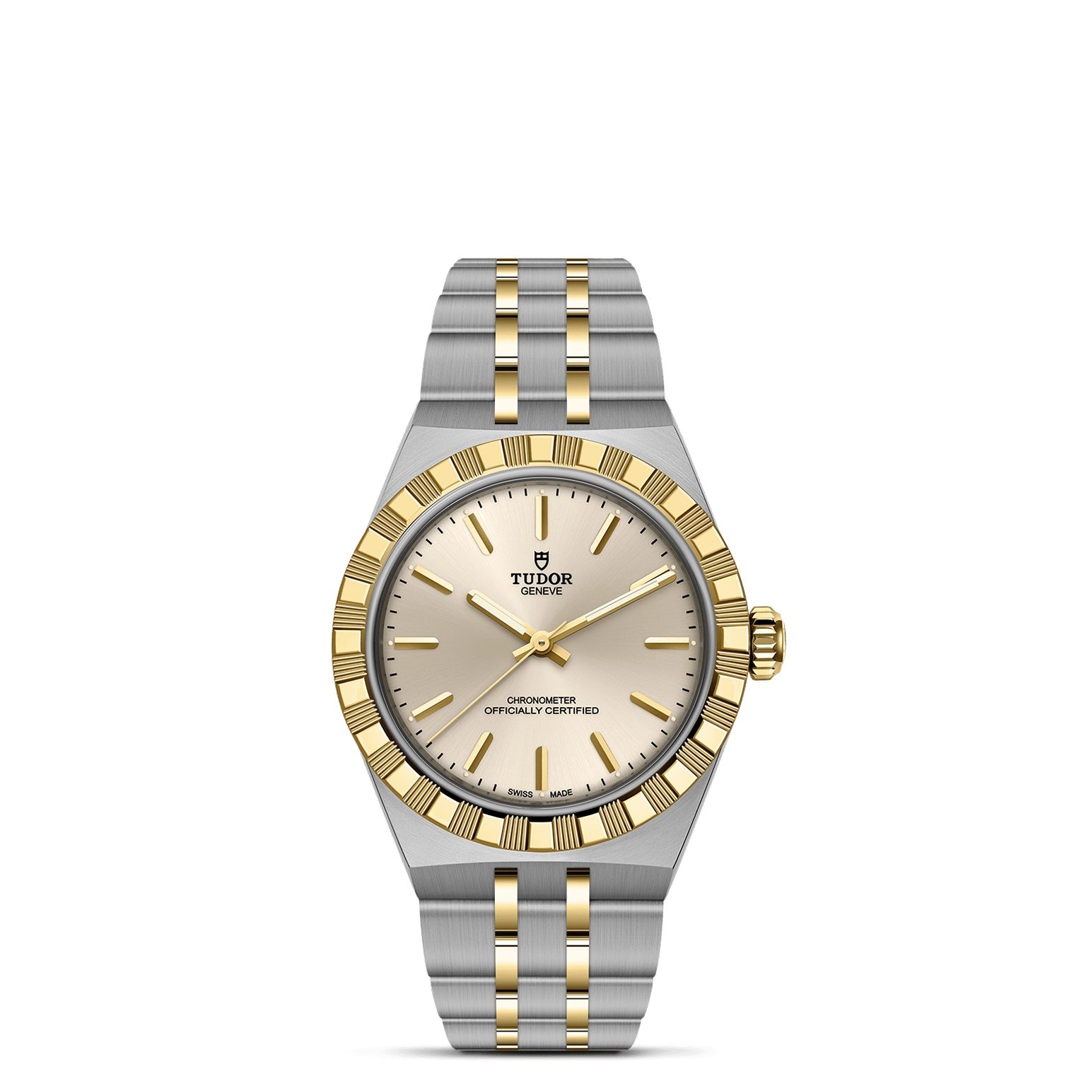 TUDORTUDOR RoyalTUDOR Royal30mm stainless steel and yellow gold case, with polished and satin finish - M2830A1A3-0003 at Cortina Watch Singapore