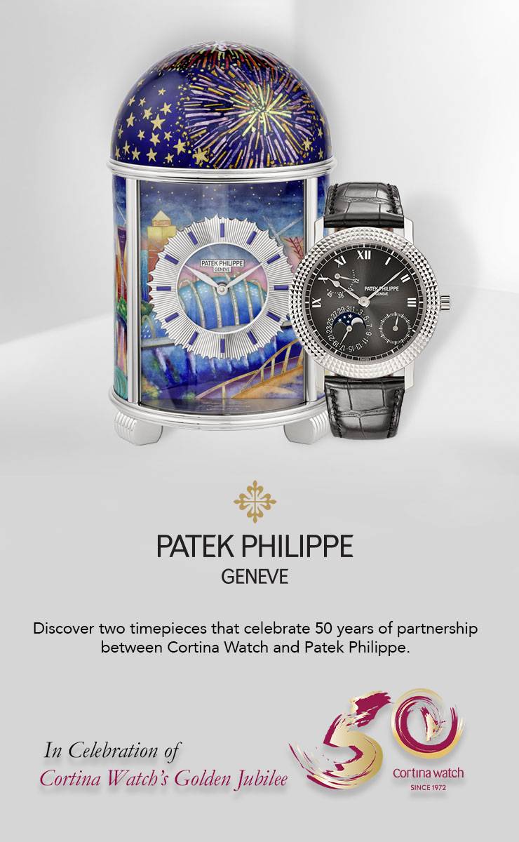 Patek Philipe Singapore Skyline Dome Clock 50th Anniversary Calatrava Watch Mobile